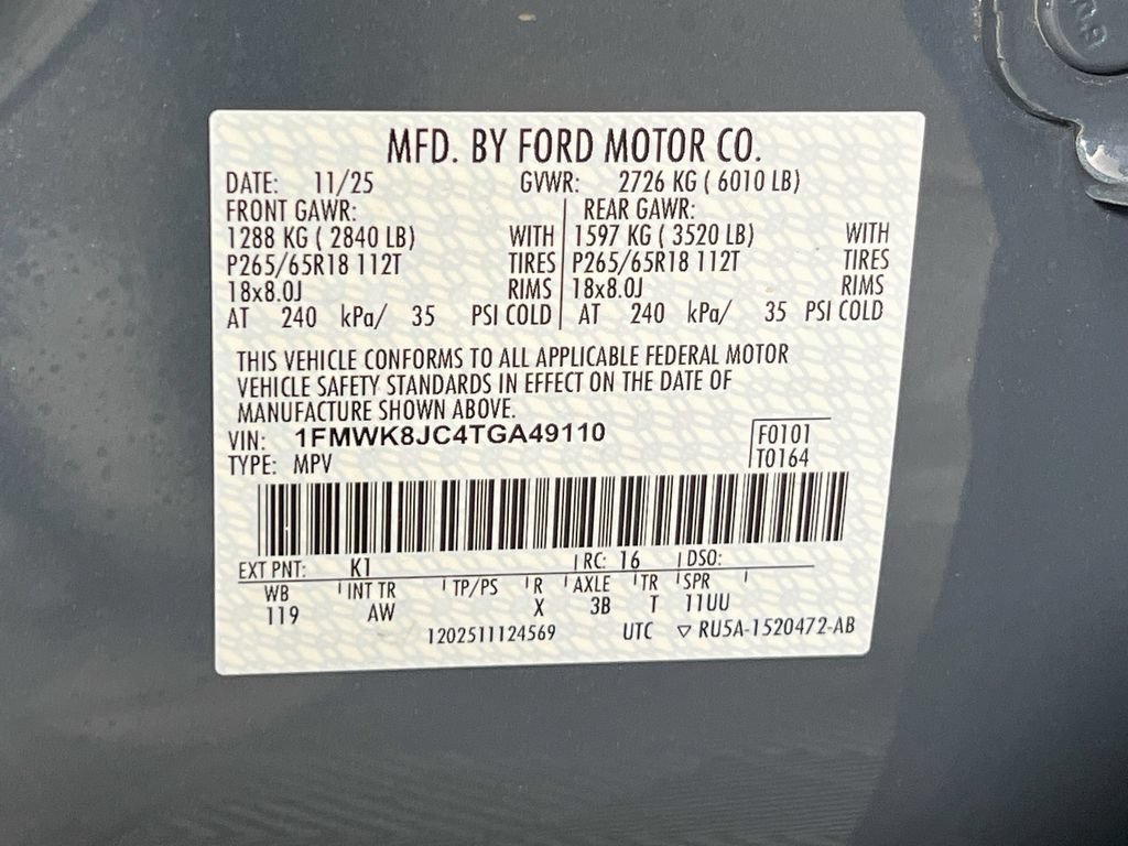Certified 2026 Ford Explorer Tremor w/ Tremor Ultimate Package AWD/4WD image 39