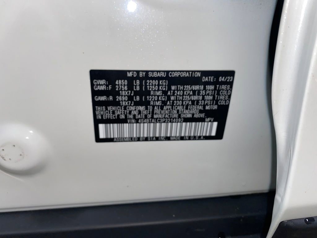 Certified 2023 Subaru Outback Onyx Edition image 28