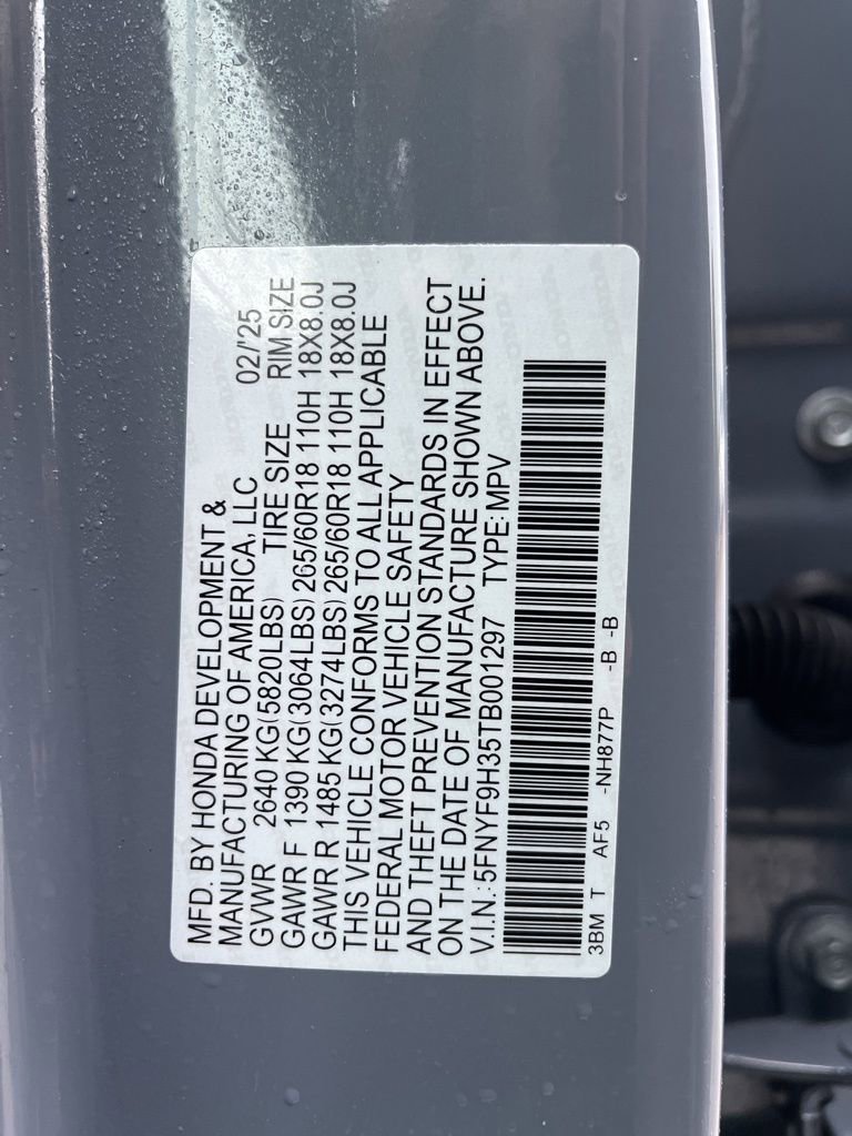 Certified 2026 Honda Passport RTL image 9