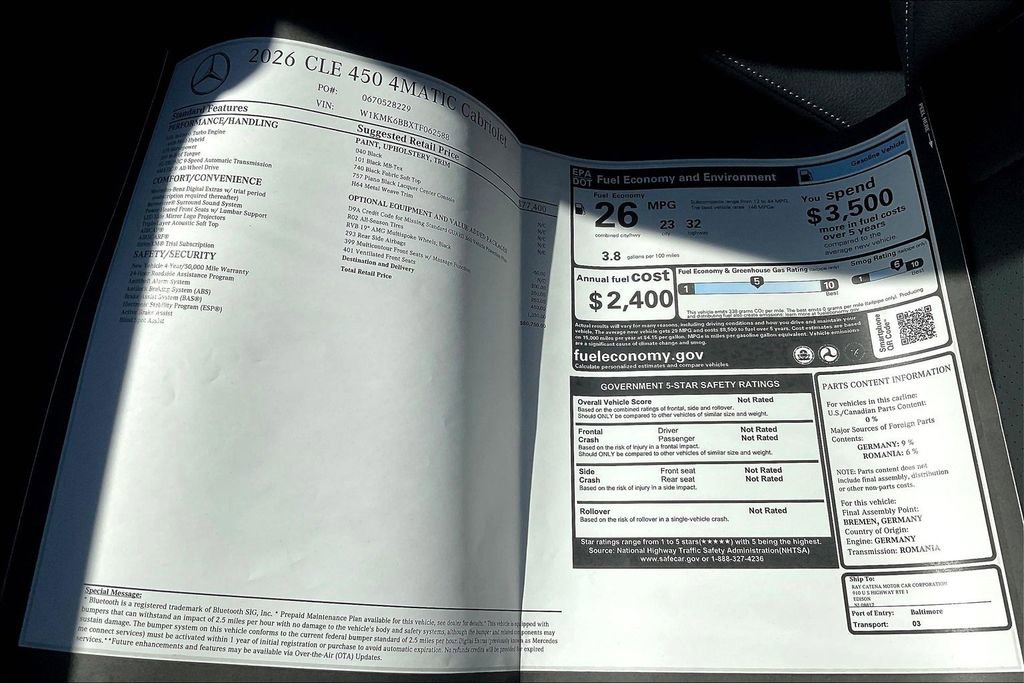 New 2026 Mercedes-Benz CLE 450 4MATIC Cabriolet image 14