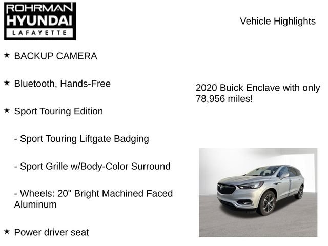 Used 2020 Buick Enclave Essence w/ Sport Touring Edition FWD image 8
