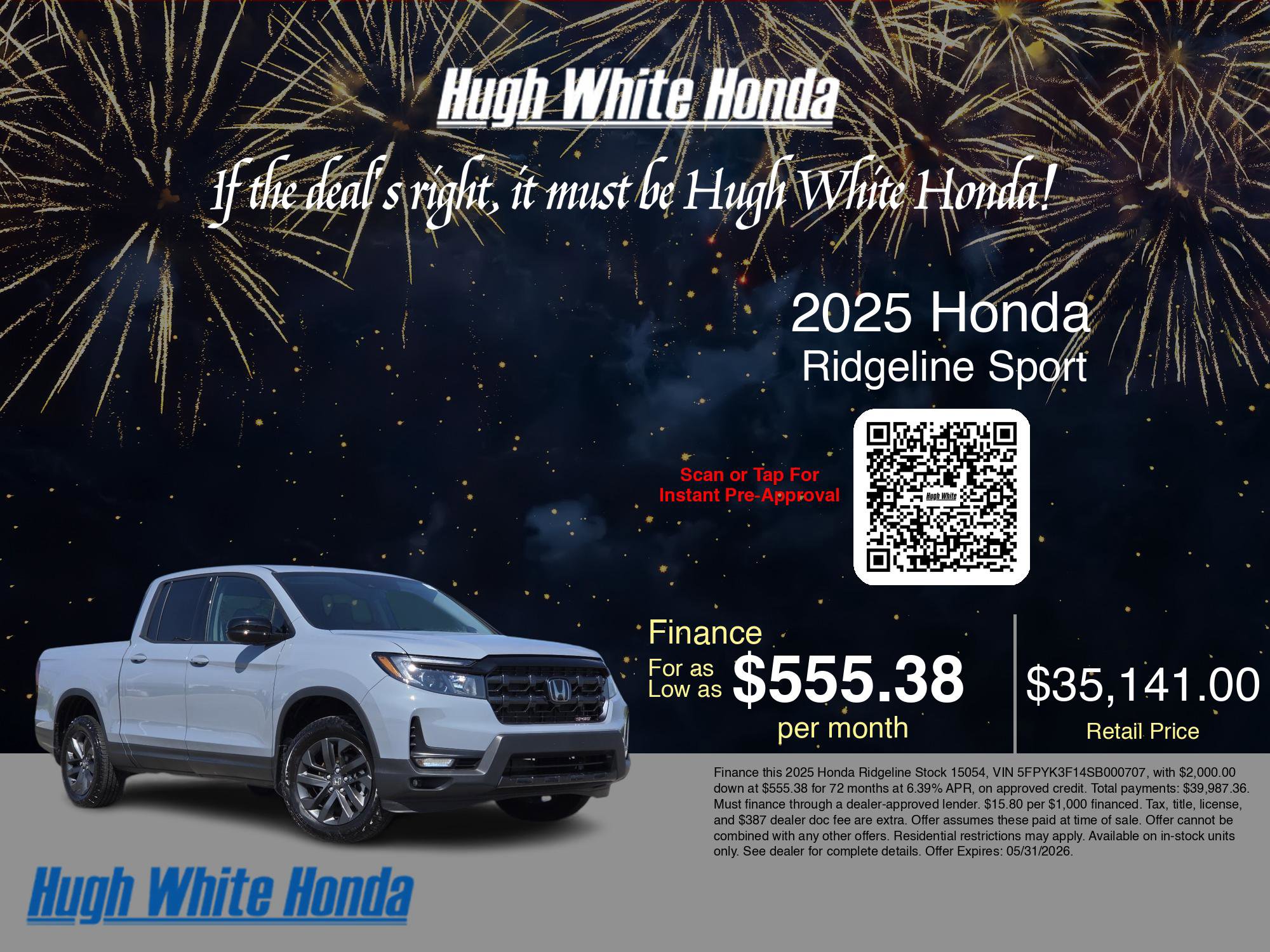 Used 2025 Honda Ridgeline Sport image 3