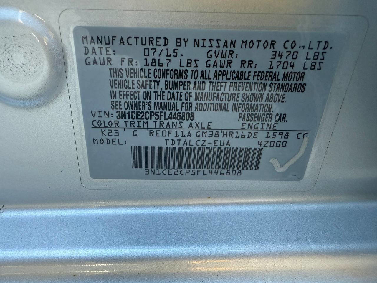 Used 2015 Nissan Versa Note S Plus image 28