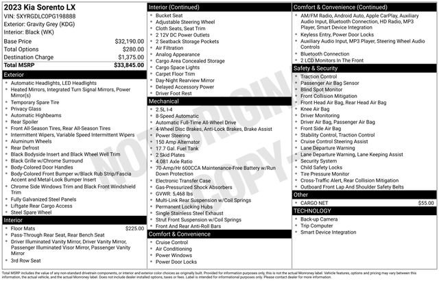 Used 2023 Kia Sorento LX image 28