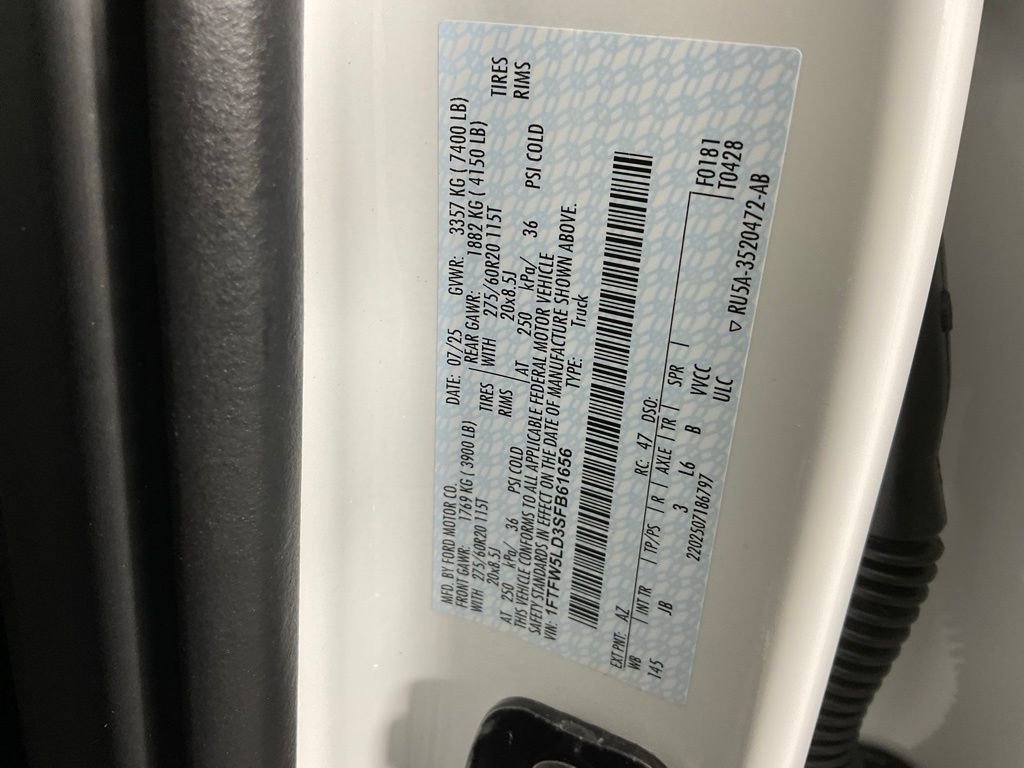 New 2025 Ford F150 Lariat w/ Equipment Group 501A Mid image 27