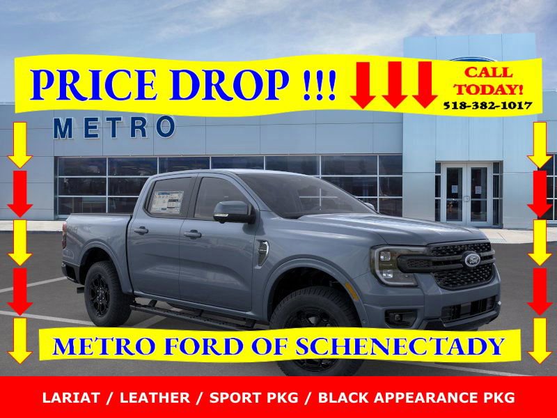 New 2025 Ford Ranger Lariat w/ Black Appearance Package