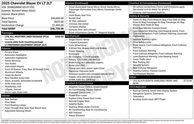 Certified 2025 Chevrolet Blazer EV LT image 2