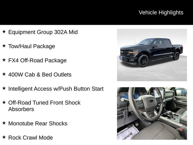 Certified 2024 Ford F150 XLT w/ Equipment Group 302A MID image 8