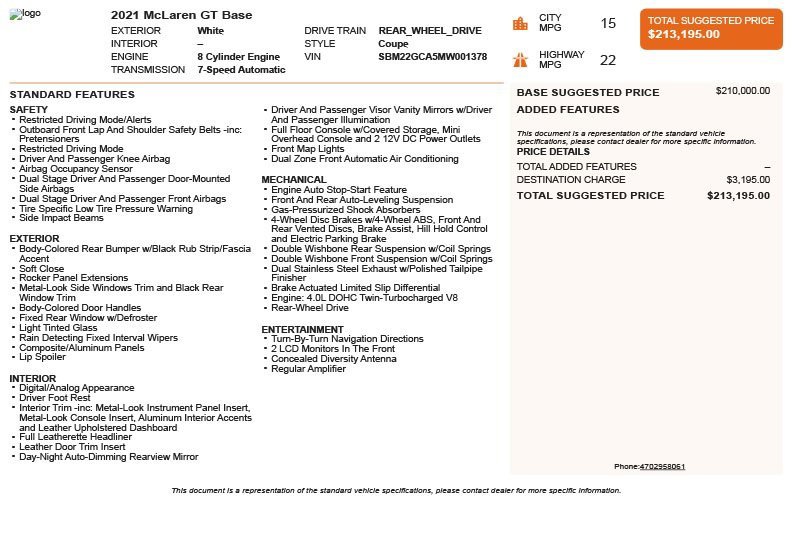 Used 2021 McLaren GT image 4