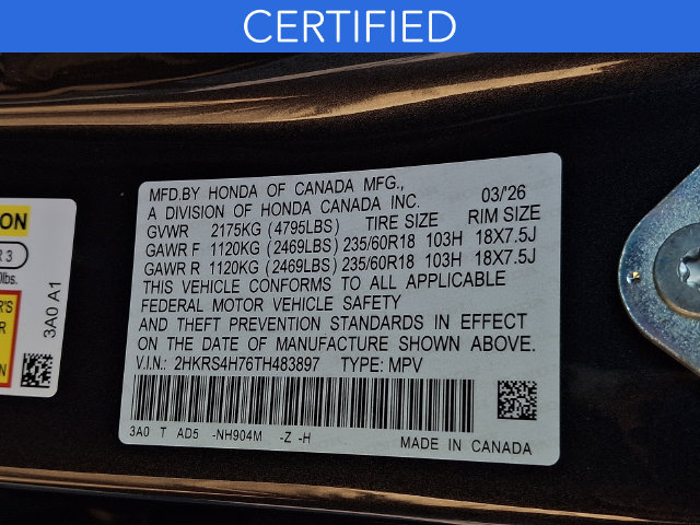 Certified 2026 Honda CR-V EX-L image 29