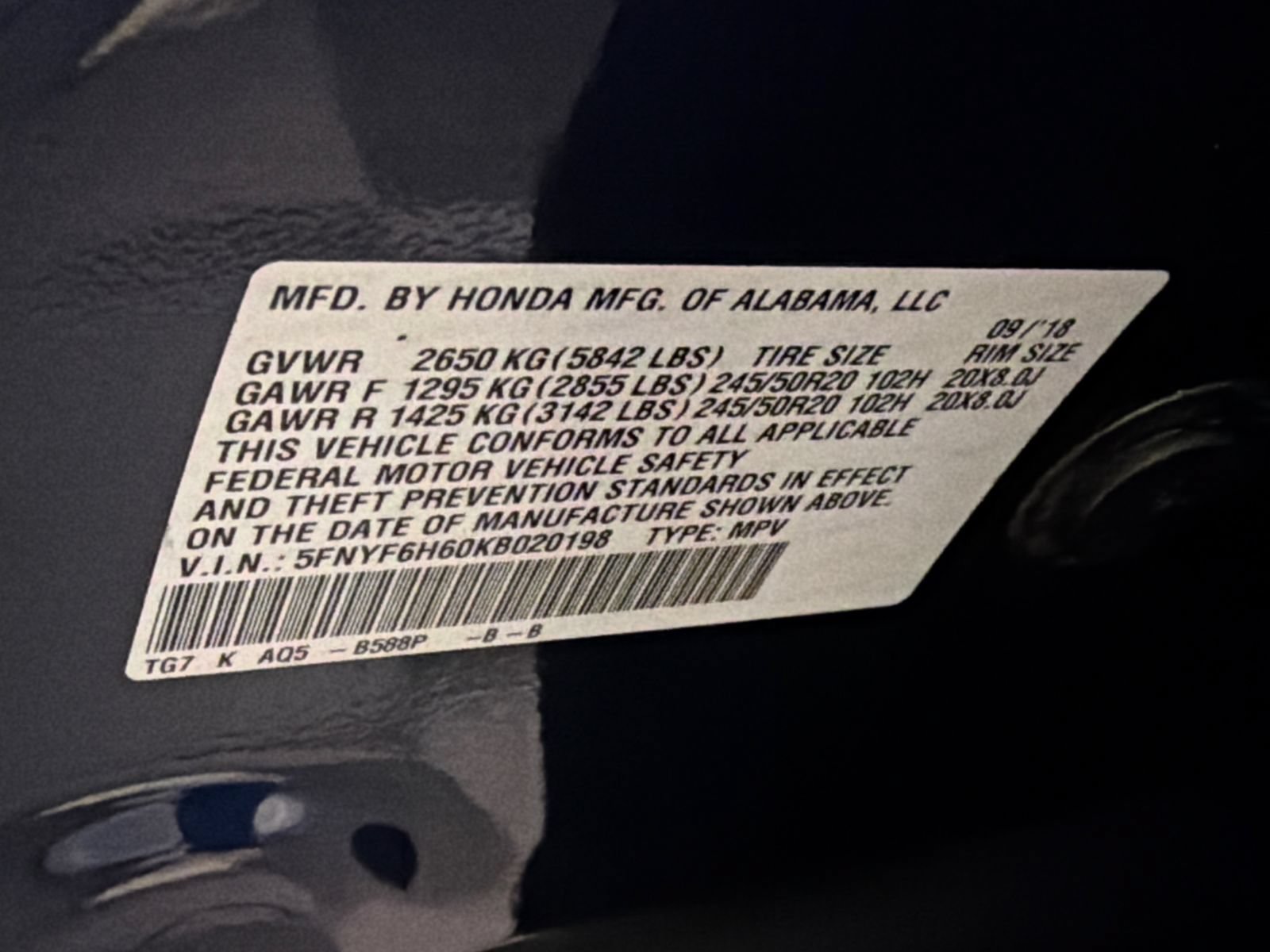 Used 2019 Honda Pilot Touring image 14