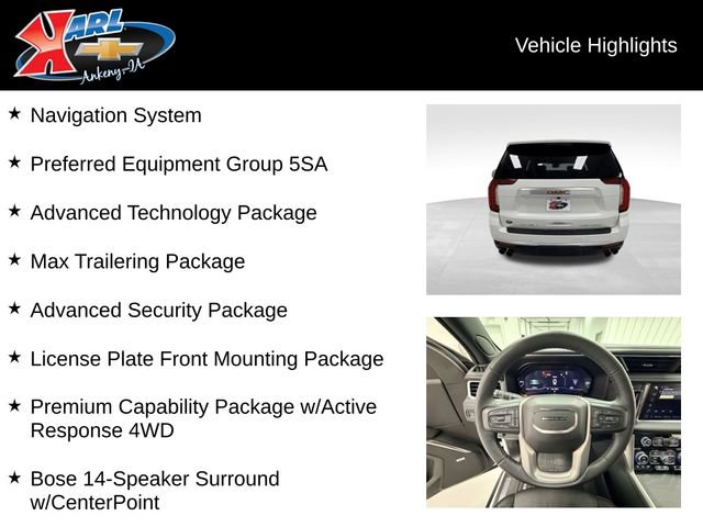 Certified 2024 GMC Yukon XL Denali w/ Max Trailering Package AWD/4WD image 2