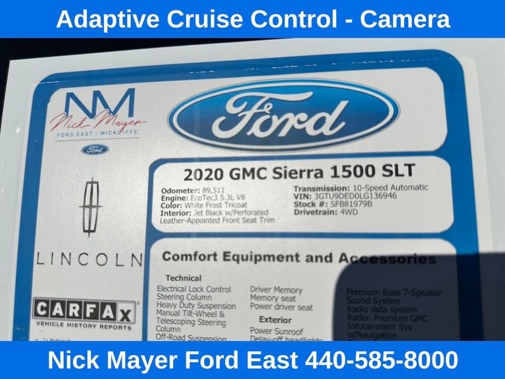 Used 2020 GMC Sierra 1500 SLT w/ SLT Premium Plus Package image 42