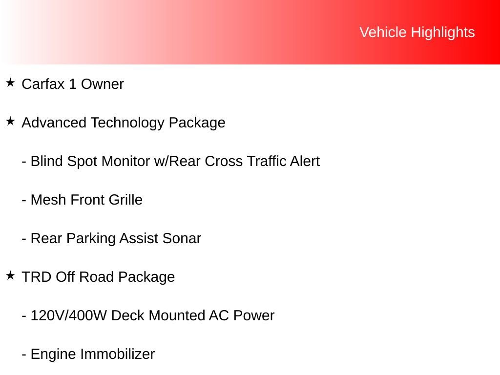 Certified 2023 Toyota Tacoma TRD Off-Road w/ Advanced Technology Package AWD/4WD image 10