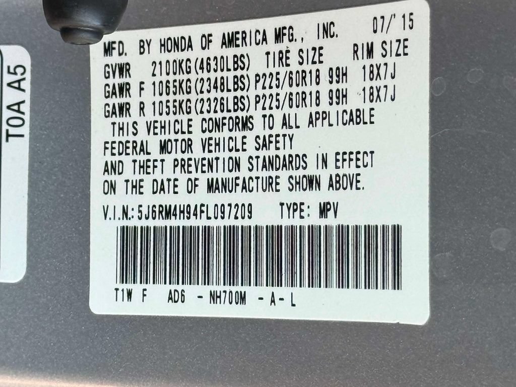 Used 2015 Honda CR-V Touring image 29
