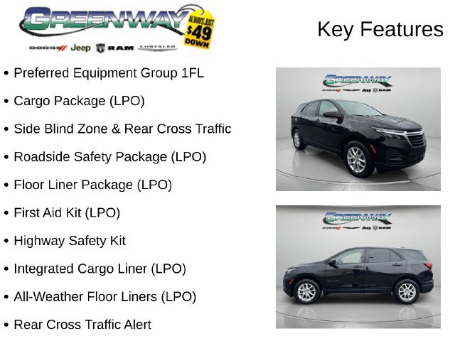 Used 2023 Chevrolet Equinox LS w/ LPO, Floor Liner Package AWD/4WD image 2