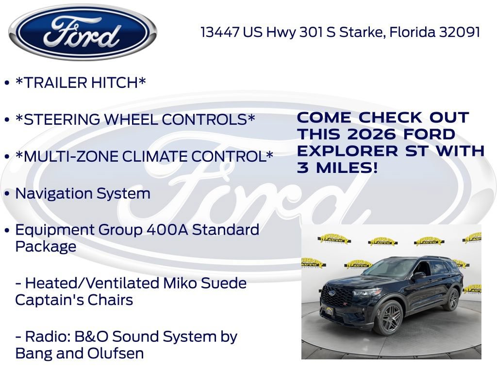 New 2026 Ford Explorer ST w/ Sun And Sound Package AWD/4WD image 15