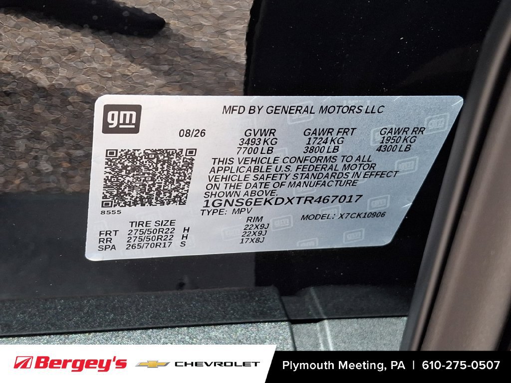New 2026 Chevrolet Suburban RST w/ Advanced Technology Package AWD/4WD image 16