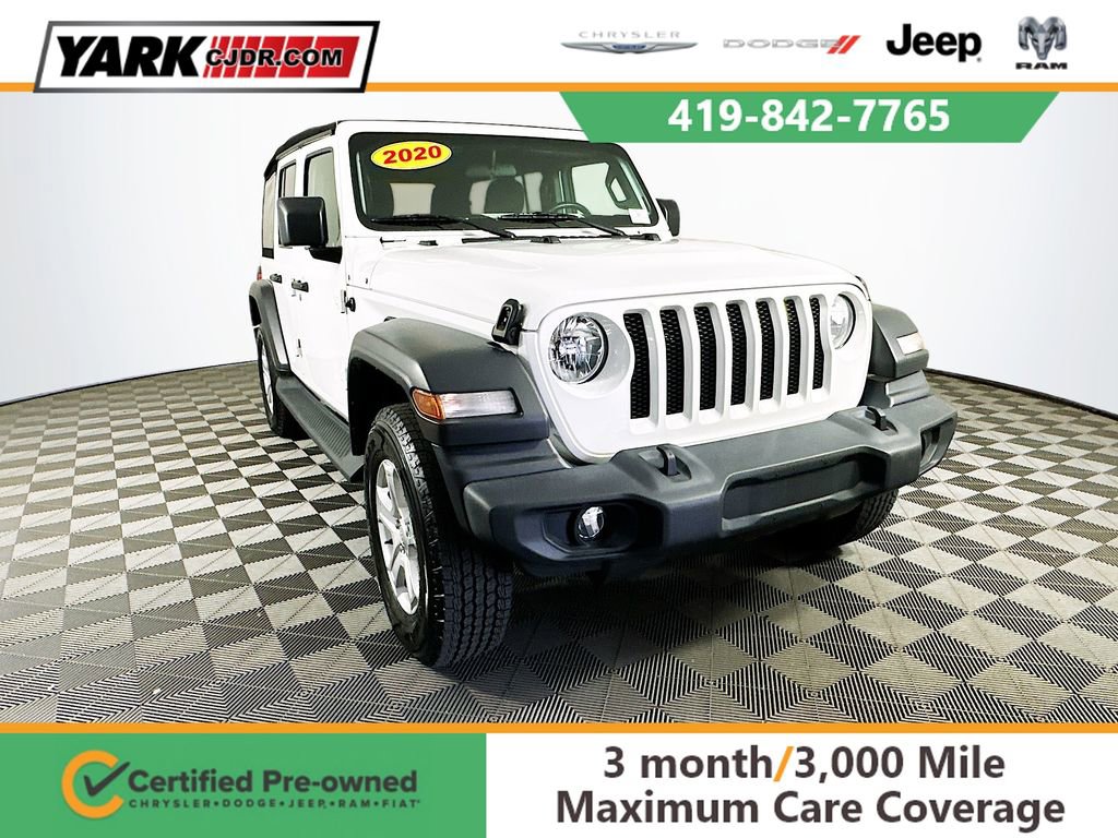 Certified 2020 Jeep Wrangler Unlimited Sport S AWD/4WD 360° Tour