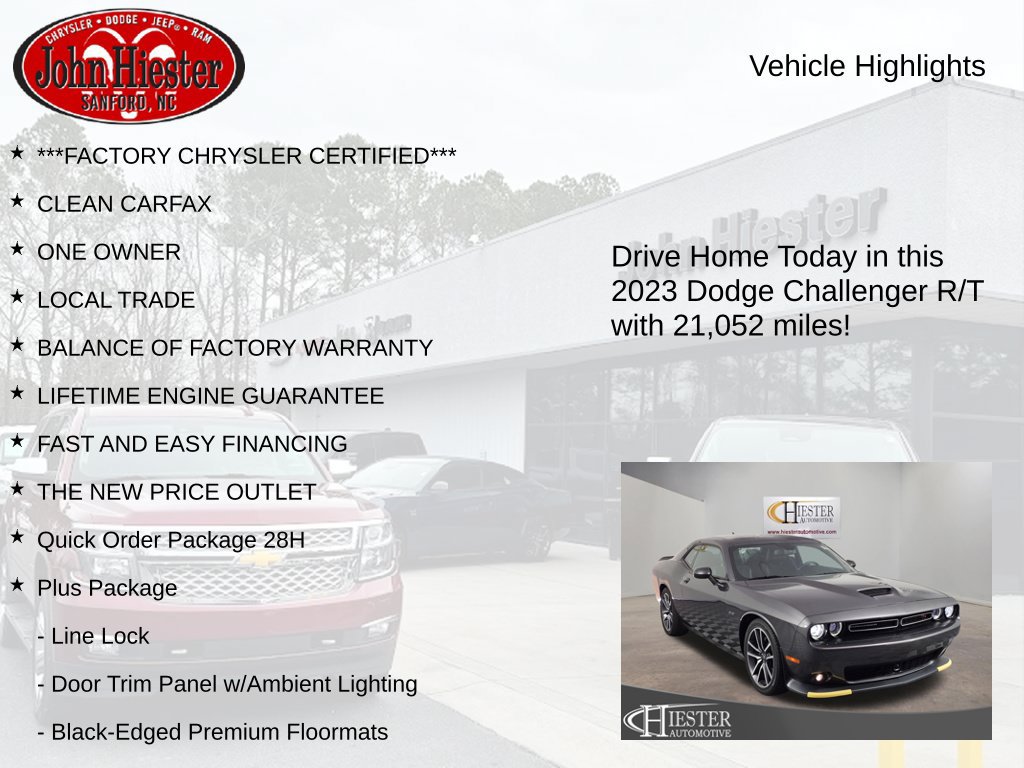 Used 2023 Dodge Challenger R/T w/ Plus Package RWD image 6