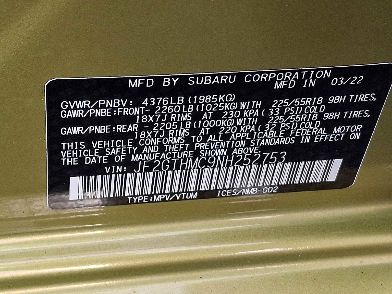 Used 2022 Subaru Crosstrek 2.5i Limited w/ Moonroof Package 1 image 25