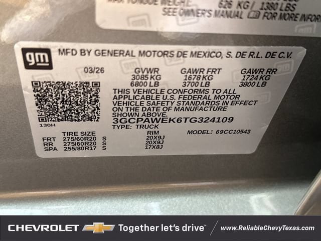 New 2026 Chevrolet Silverado 1500 RST w/ RST Select Package RWD image 51