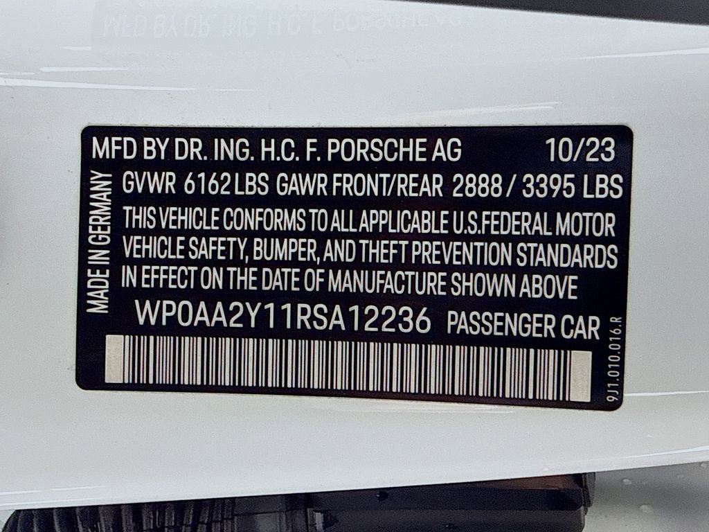 Certified 2024 Porsche Taycan RWD image 12