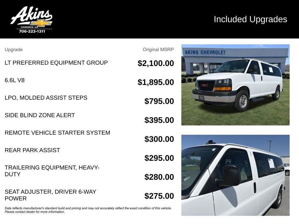 Certified 2025 GMC Savana 2500 LT w/ LT Preferred Equipment Group RWD image 5