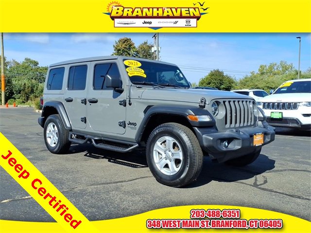 Certified 2021 Jeep Wrangler Unlimited Sport w/ Sun And Sound Package