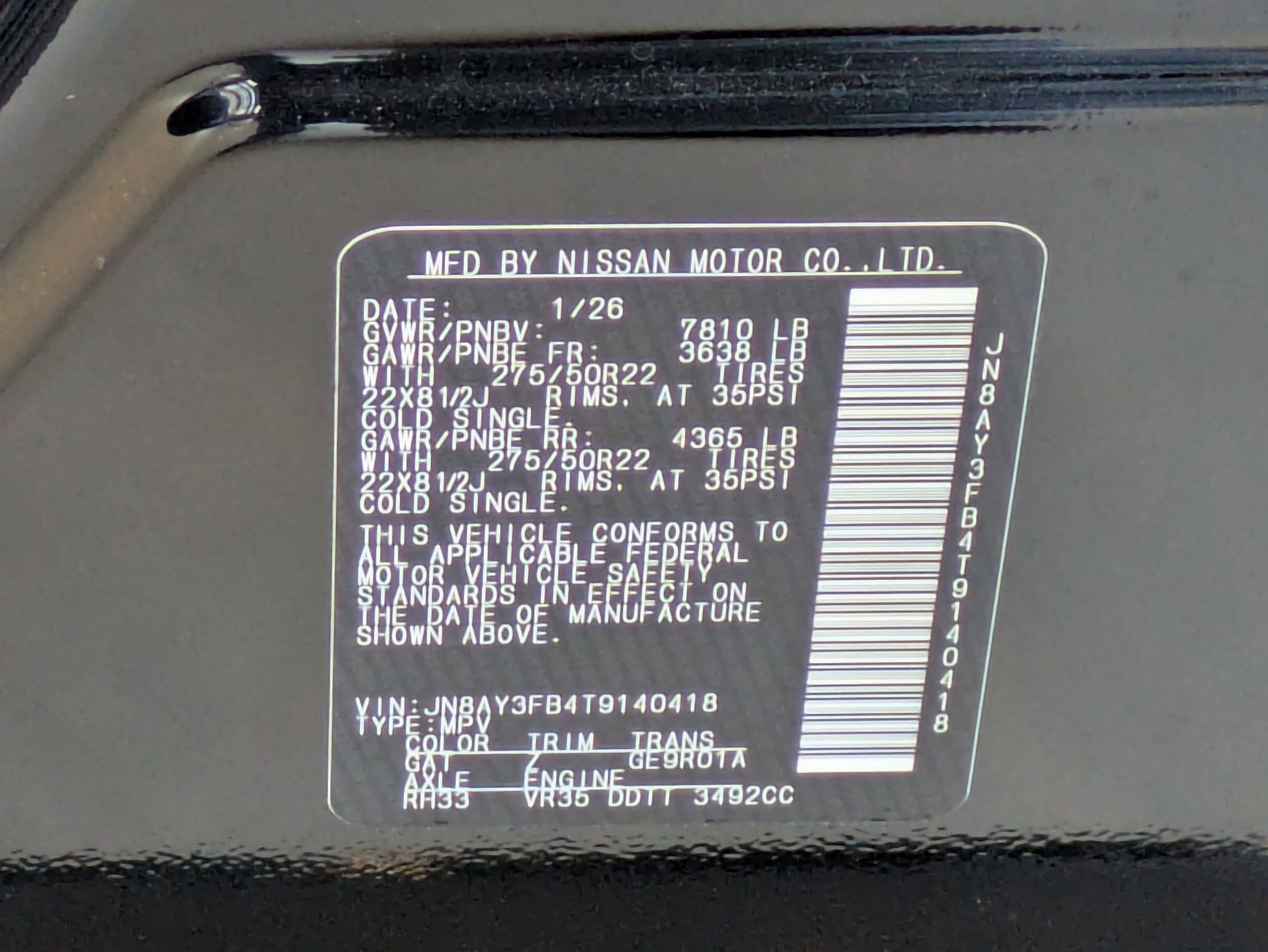 New 2026 Nissan Armada NISMO AWD/4WD image 24