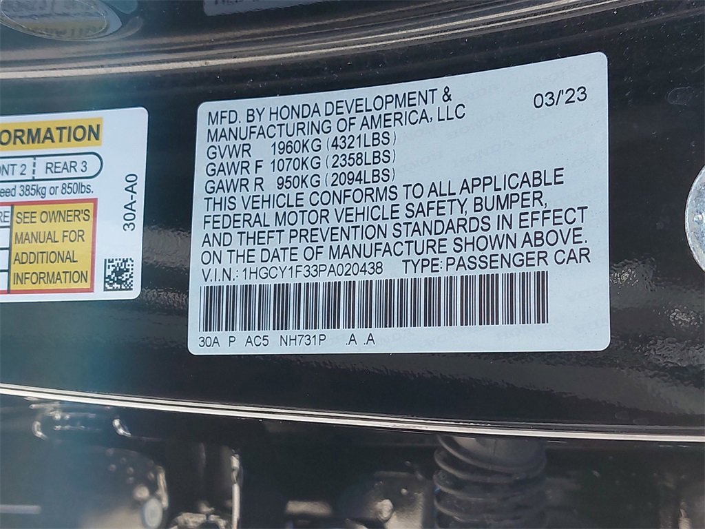 Used 2023 Honda Accord EX image 31