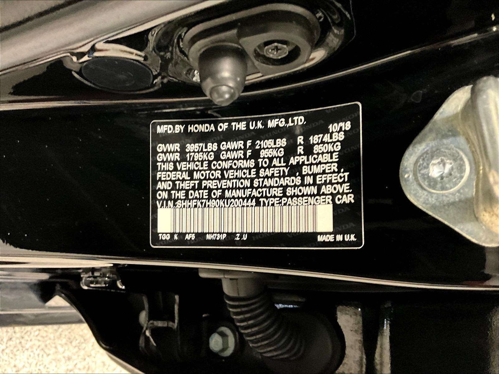 Used 2019 Honda Civic Sport Touring image 18
