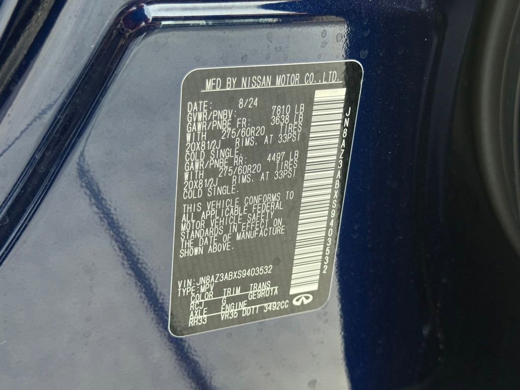 Used 2025 INFINITI QX80 Pure AWD/4WD image 68