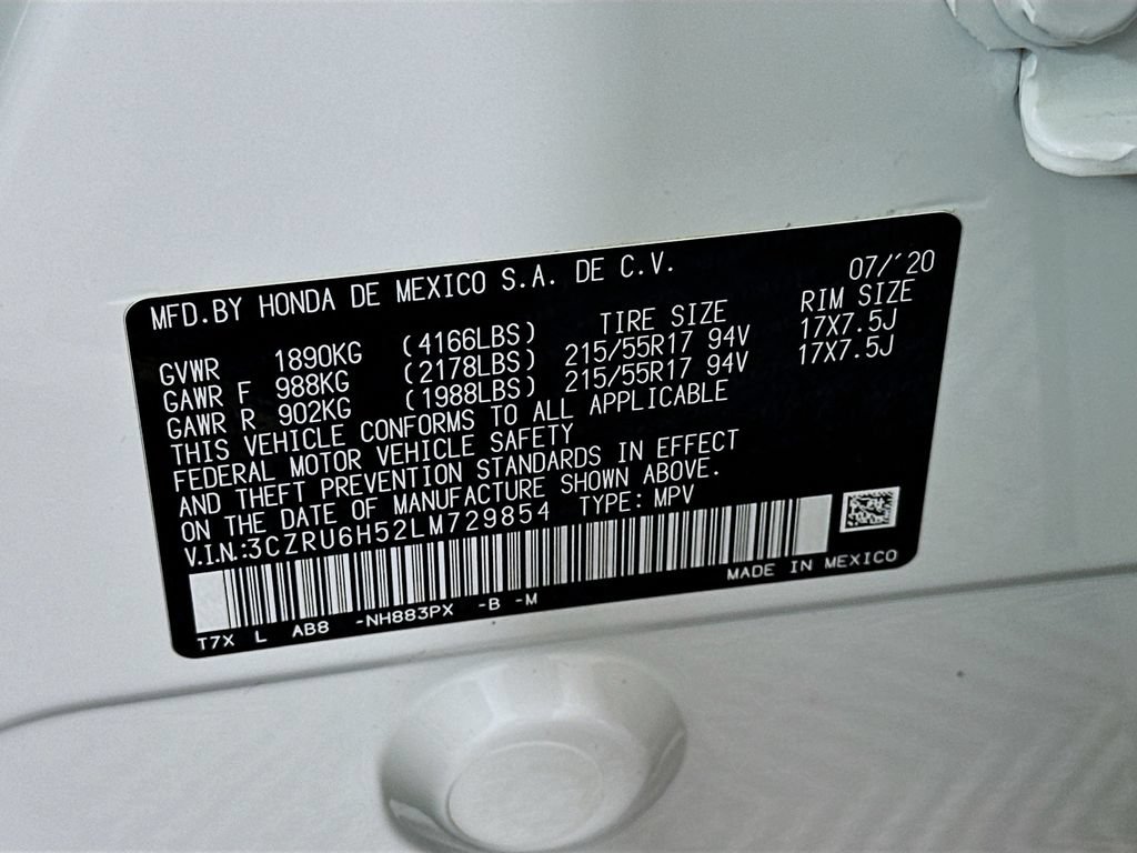 Certified 2020 Honda HR-V EX image 30