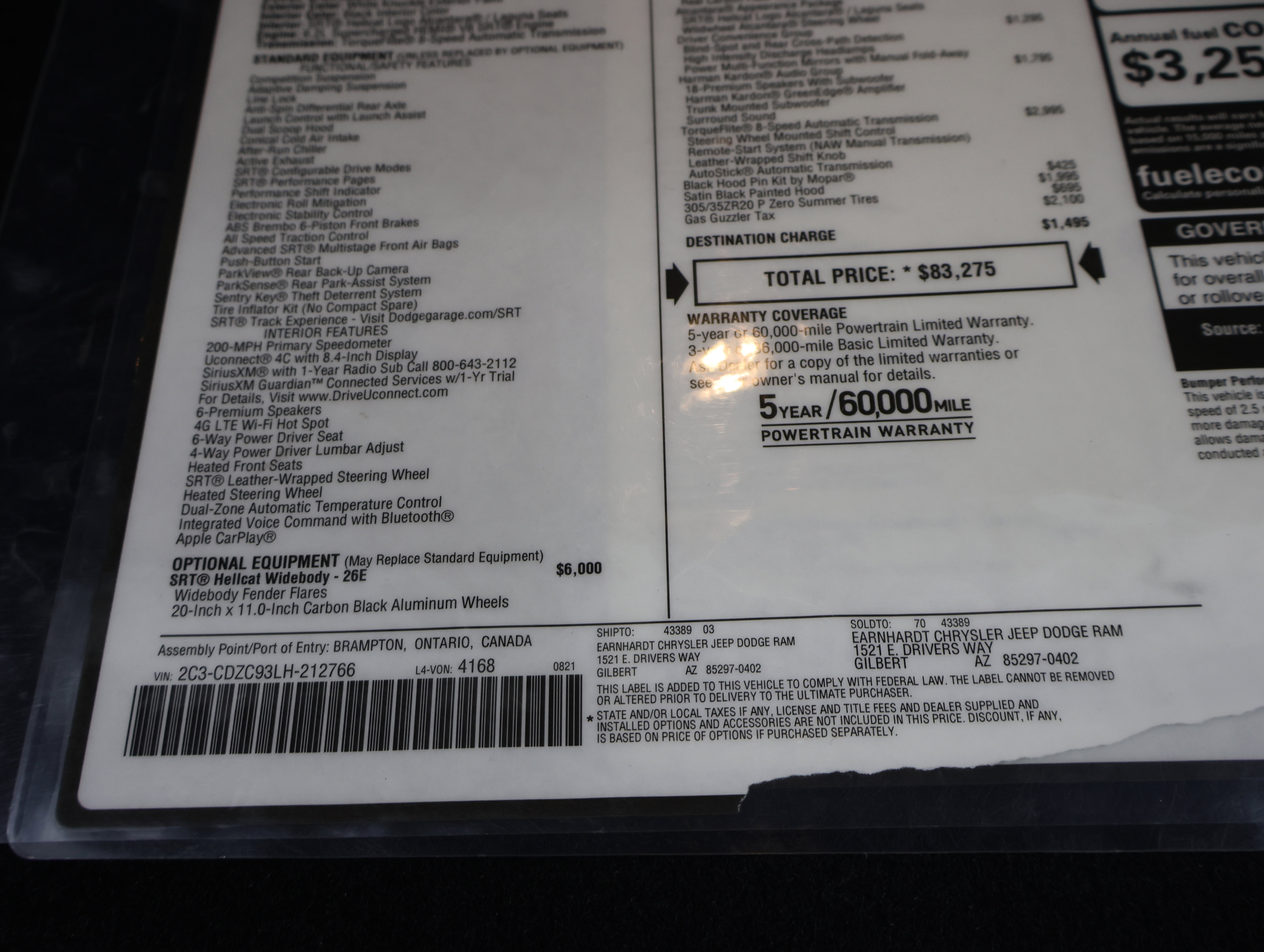 Used 2020 Dodge Challenger SRT Hellcat image 30