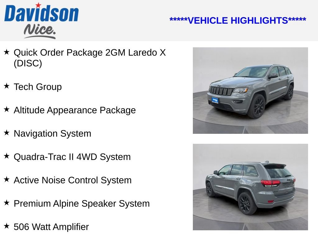 Used 2022 Jeep Grand Cherokee Laredo X AWD/4WD image 4