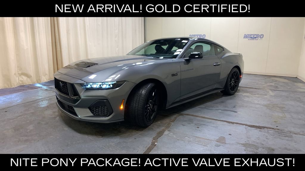 Certified 2025 Ford Mustang GT Premium w/ Mustang Nite Pony Package RWD image 36