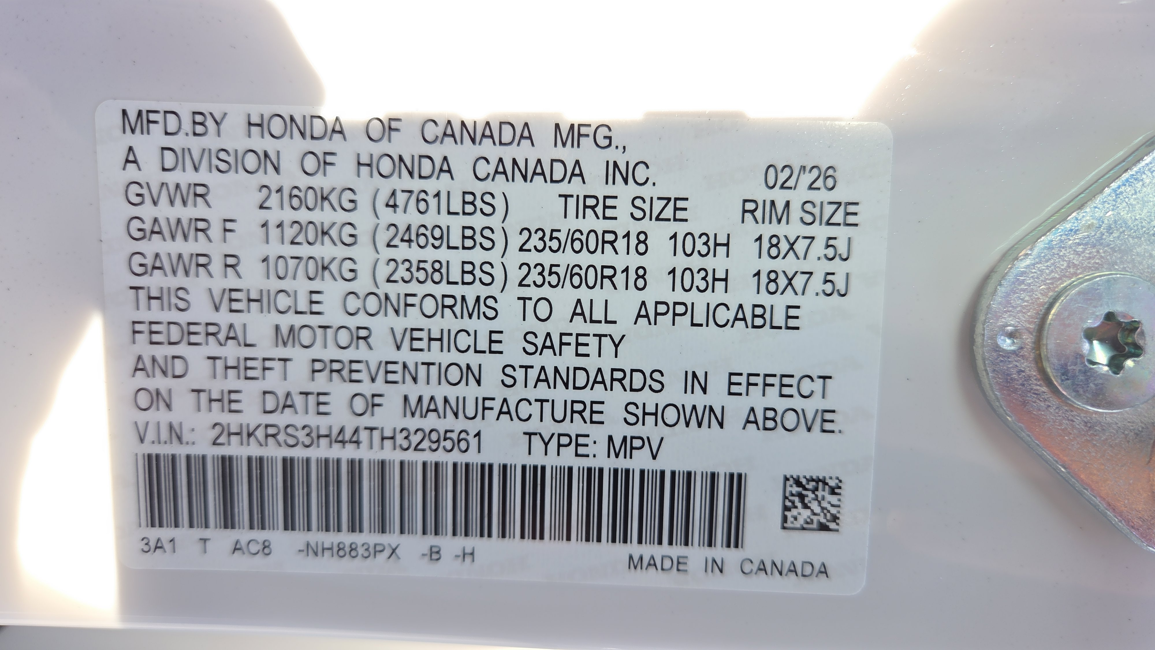 New 2026 Honda CR-V EX image 25