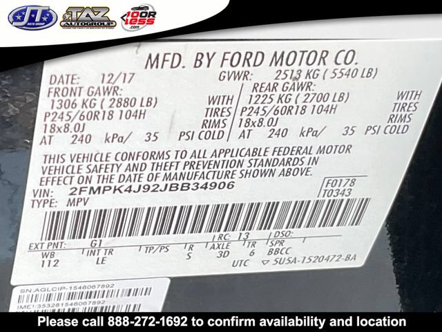 Used 2018 Ford Edge SEL w/ Equipment Group 201A AWD/4WD image 19