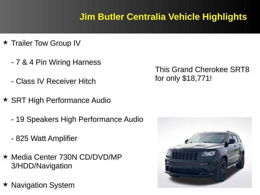 Used 2012 Jeep Grand Cherokee SRT8 w/ Luxury Group II image 12