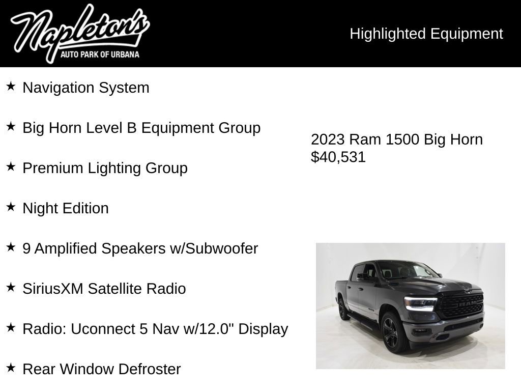 Used 2023 RAM 1500 Big Horn image 15