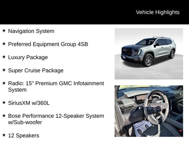 Certified 2024 GMC Acadia AT4 w/ Super Cruise Package AWD/4WD image 8