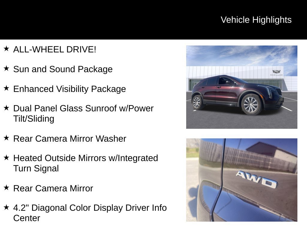 Used 2020 Cadillac XT4 Sport w/ Sun And Sound Package AWD/4WD image 10