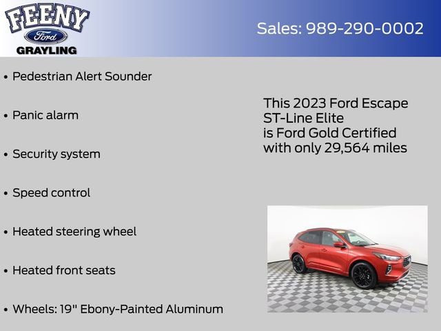 Certified 2023 Ford Escape ST-Line Elite AWD/4WD image 17