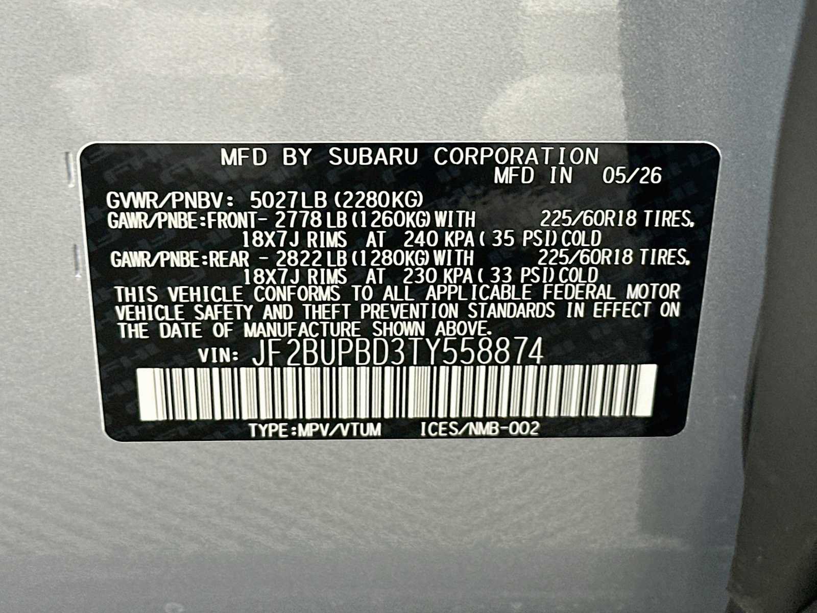 New 2026 Subaru Outback Premium AWD/4WD image 31