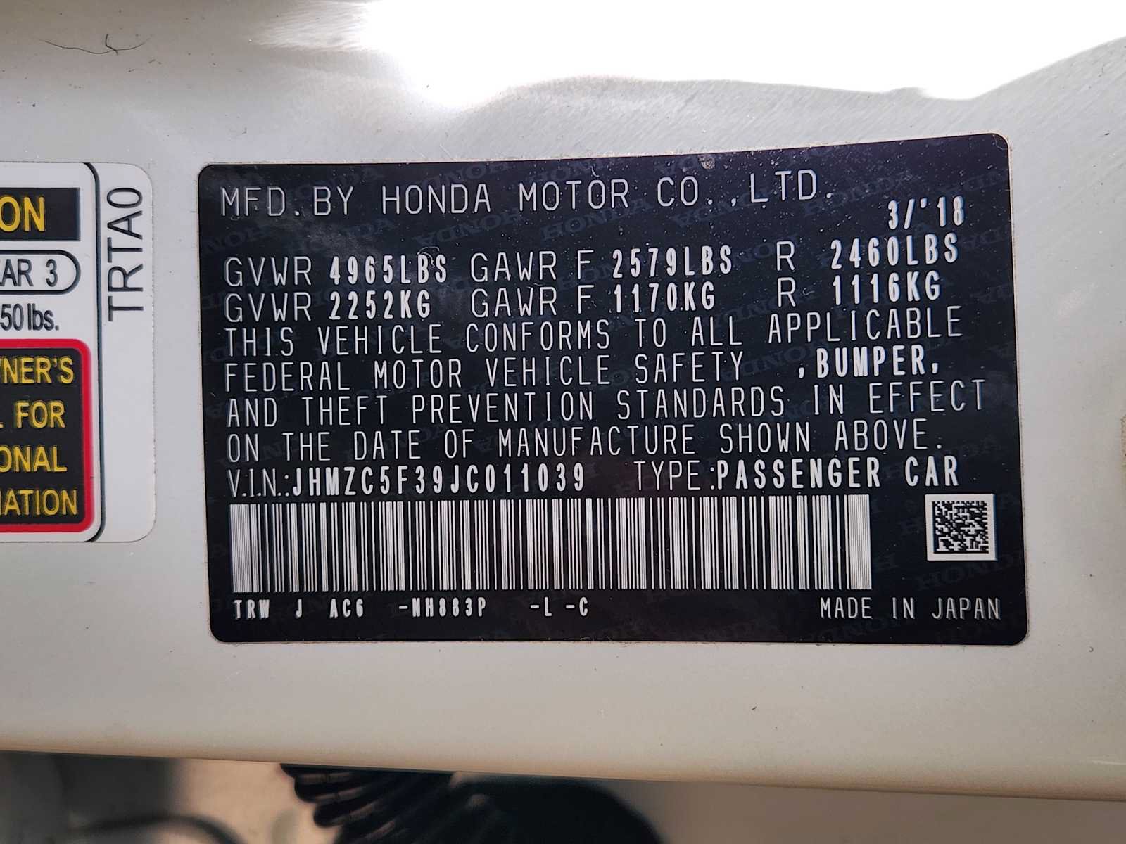 Used 2018 Honda Clarity Touring image 32