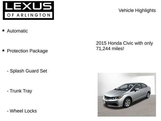 Used 2015 Honda Civic LX image 7
