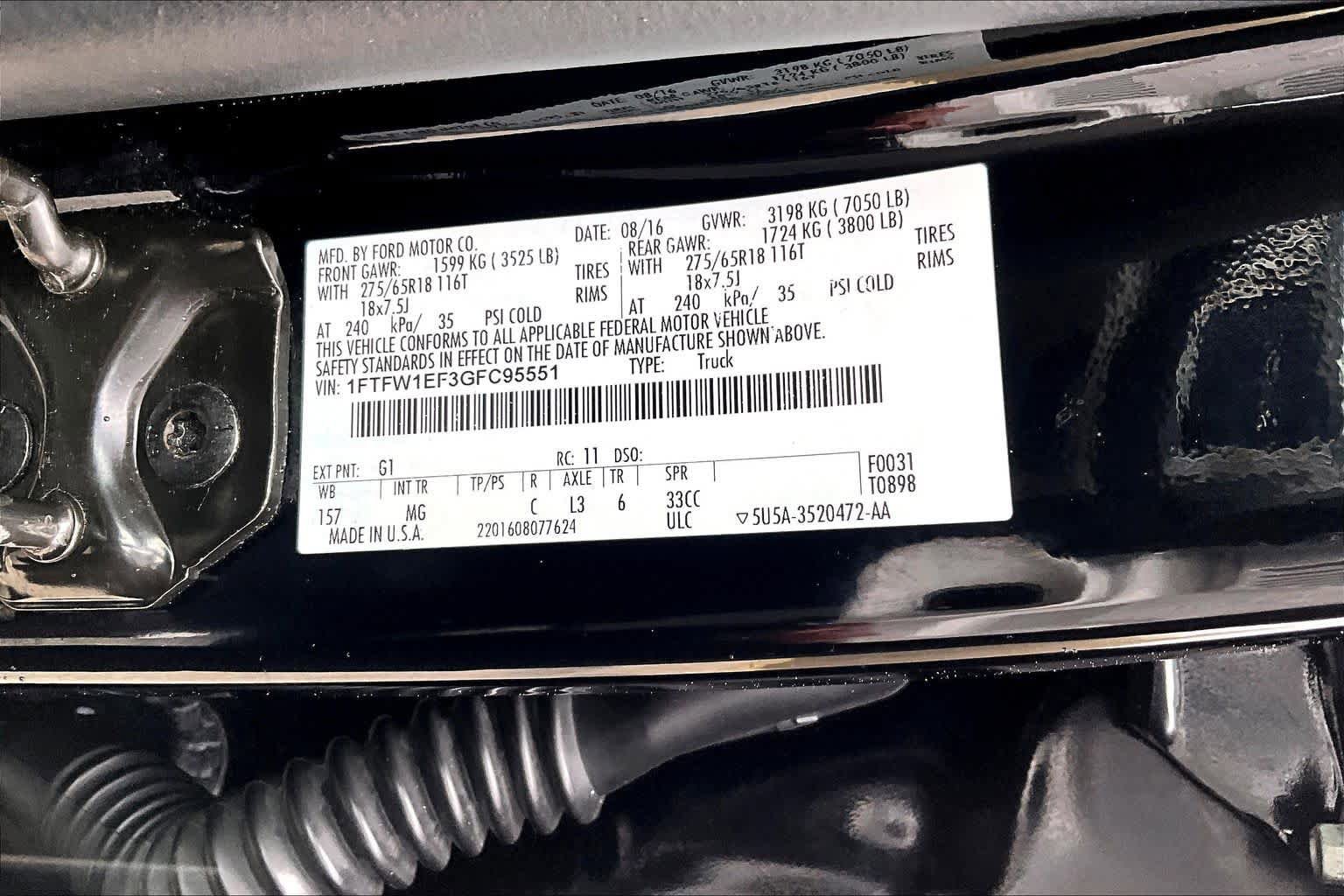 Used 2016 Ford F150 XLT w/ Equipment Group 302A Luxury AWD/4WD image 34