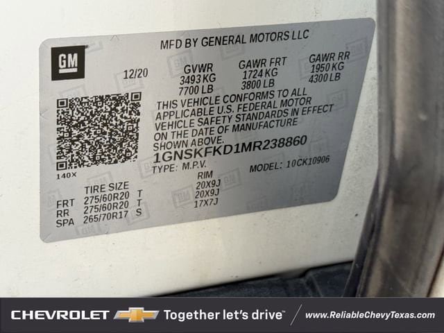 Used 2021 Chevrolet Suburban Premier w/ Premium Package AWD/4WD image 40