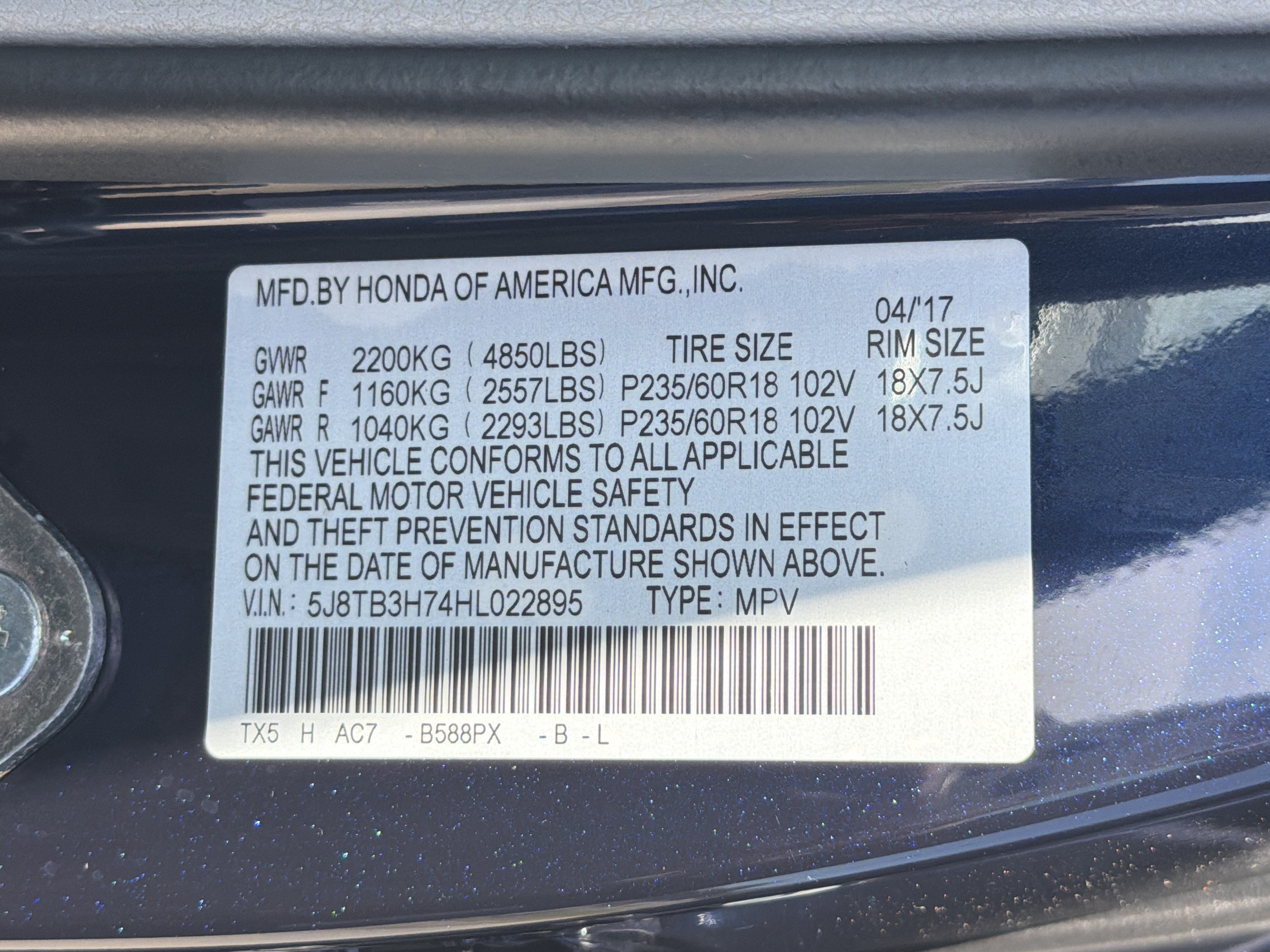 Certified 2017 Acura RDX w/ Advance Package FWD image 35
